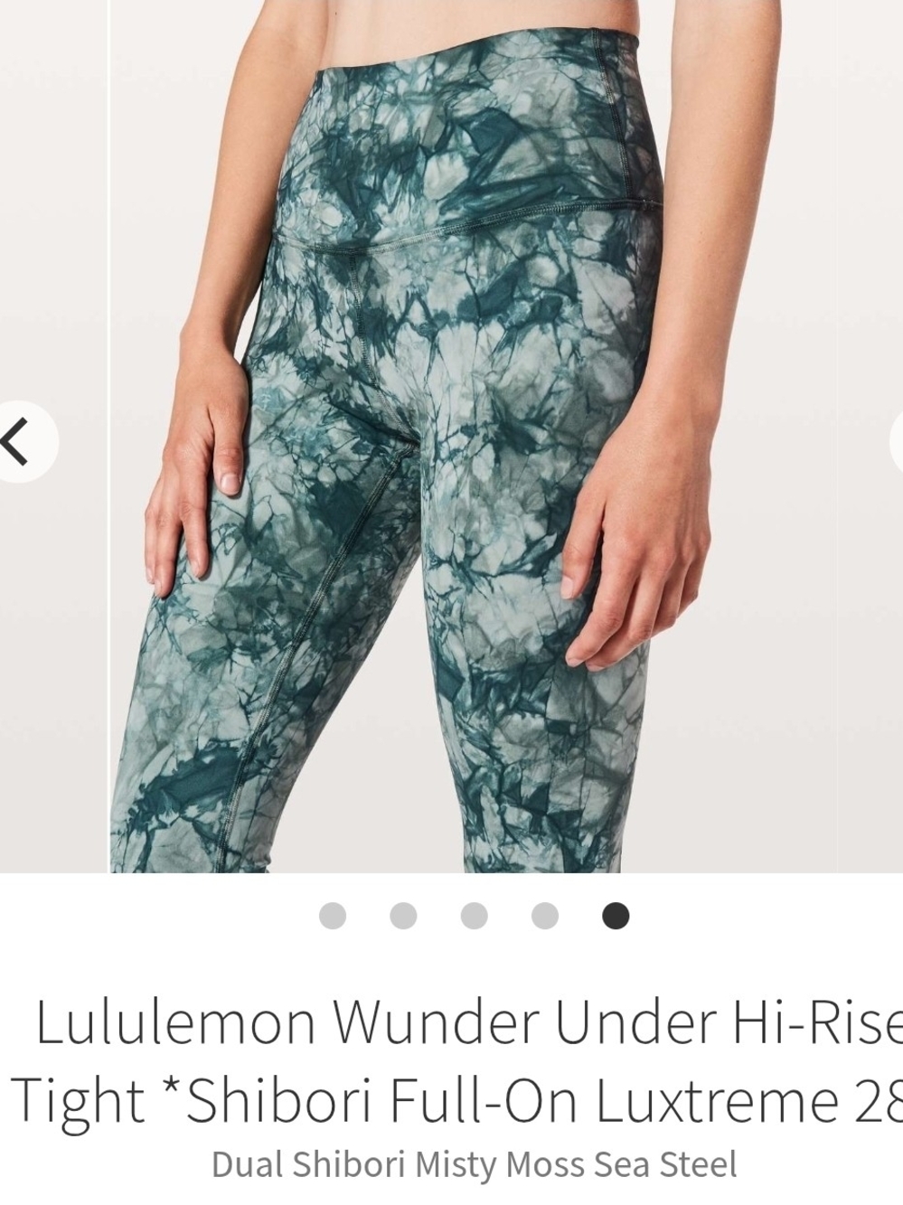lululemon athletica Wunder Under High-Rise Tight in Misty Moss Sea Steel Size 4